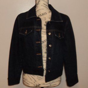 Rubbish Women's Medium Blue Denim Jean Jacket Coat